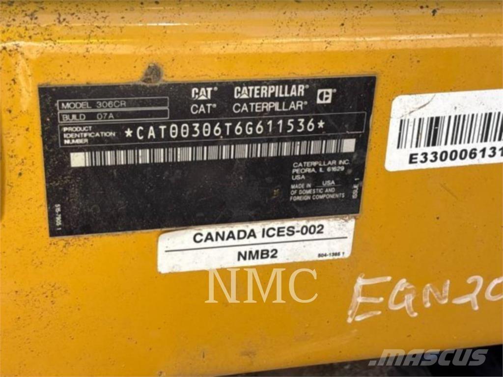 CAT 306-07CR حفارات زحافة