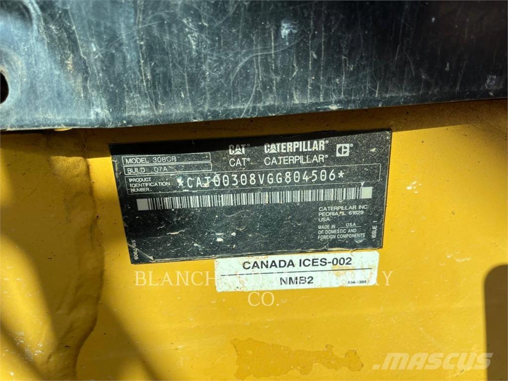 CAT 308CR حفارات زحافة