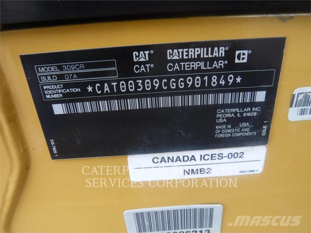 CAT 309-07CR حفارات زحافة