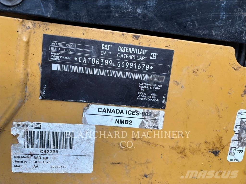 CAT 309CR حفارات زحافة