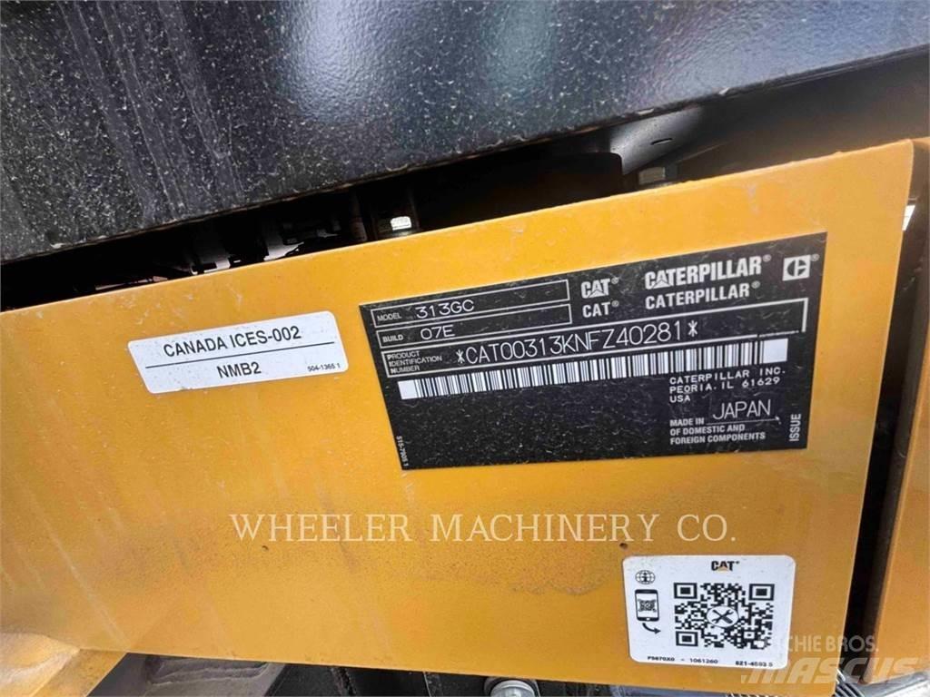 CAT 313 GC CF حفارات زحافة