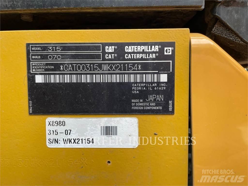 CAT 315-07 حفارات زحافة