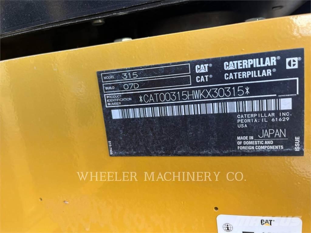 CAT 315 CF حفارات زحافة