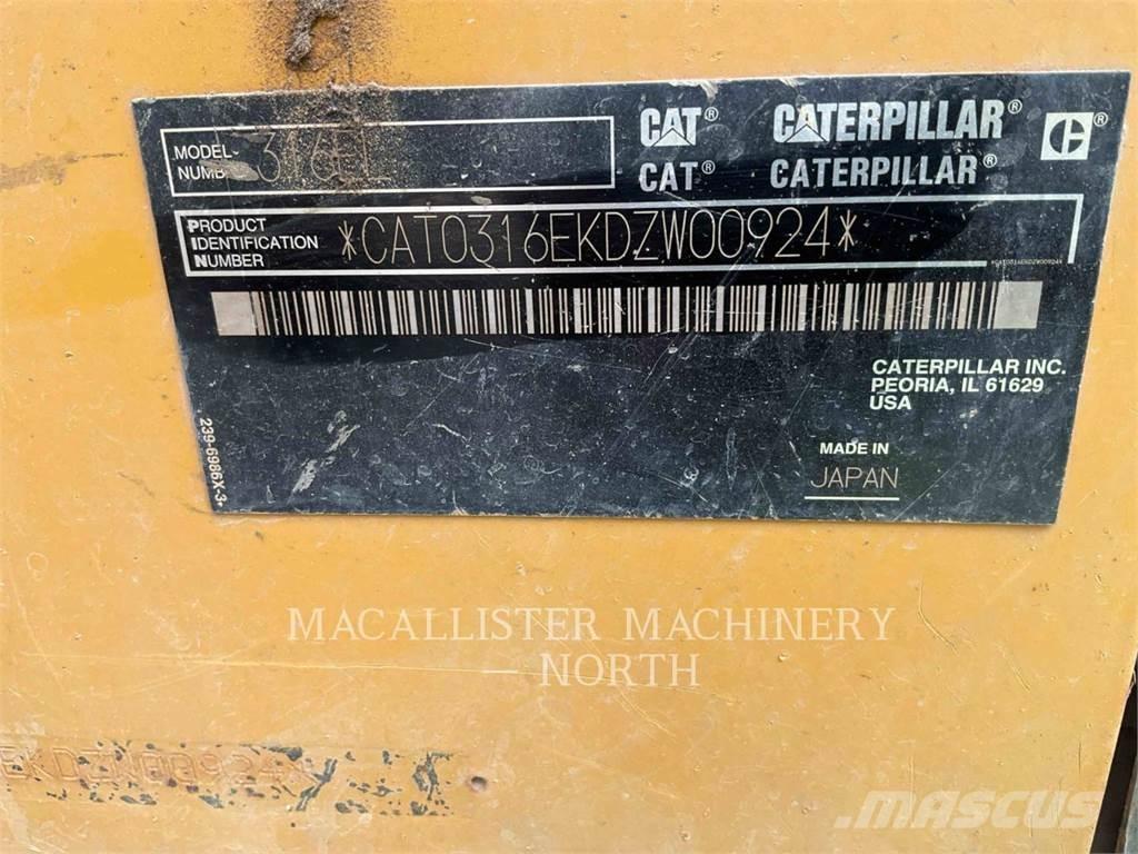 CAT 316EL حفارات زحافة