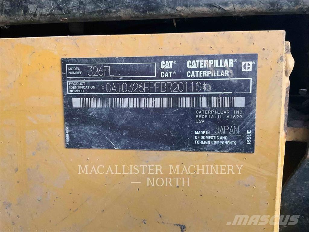 CAT 326FL PTQ حفارات زحافة