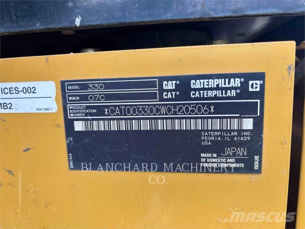 CAT 330 حفارات زحافة