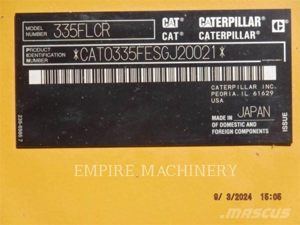 CAT 335FL P حفارات زحافة