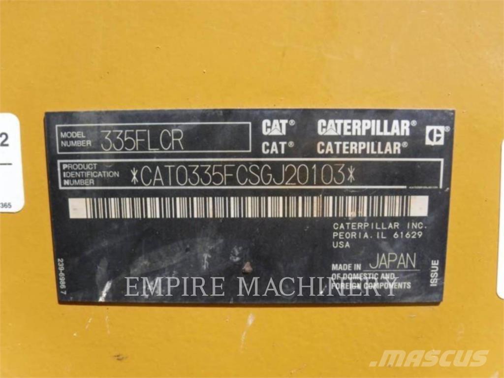 CAT 335FL TH حفارات زحافة