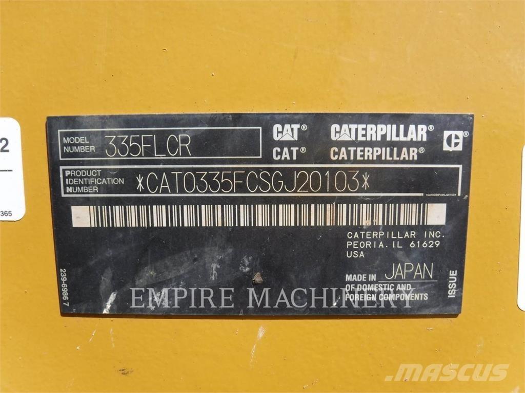 CAT 335FLCR حفارات زحافة