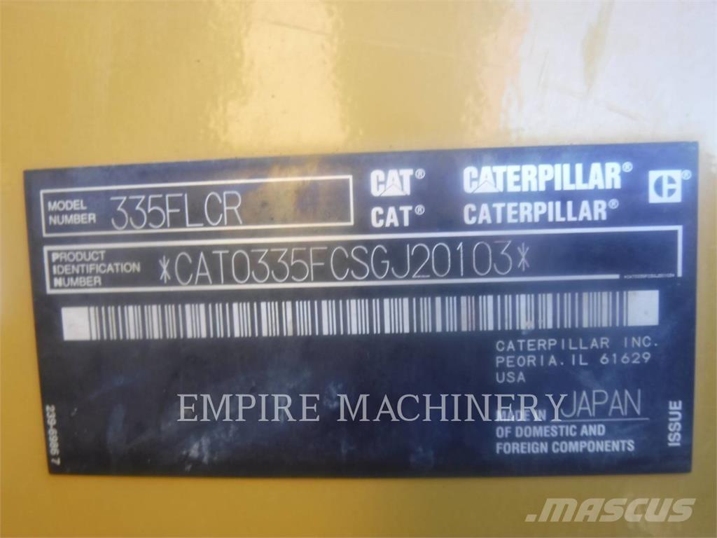 CAT 335FLCR حفارات زحافة