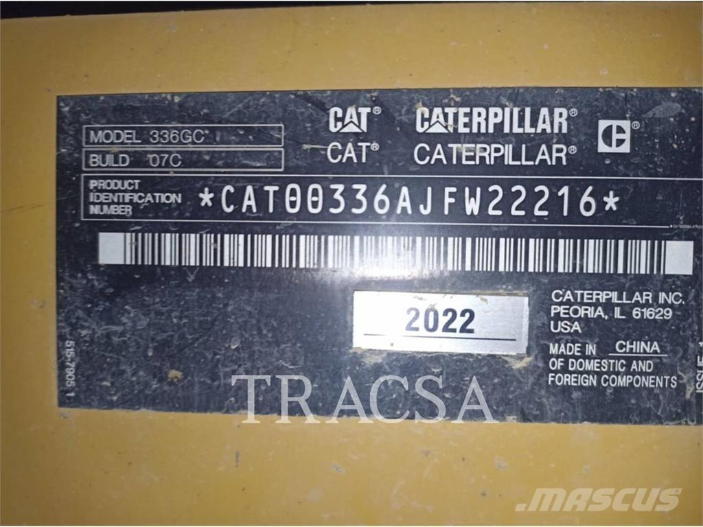 CAT 336-07GC حفارات زحافة
