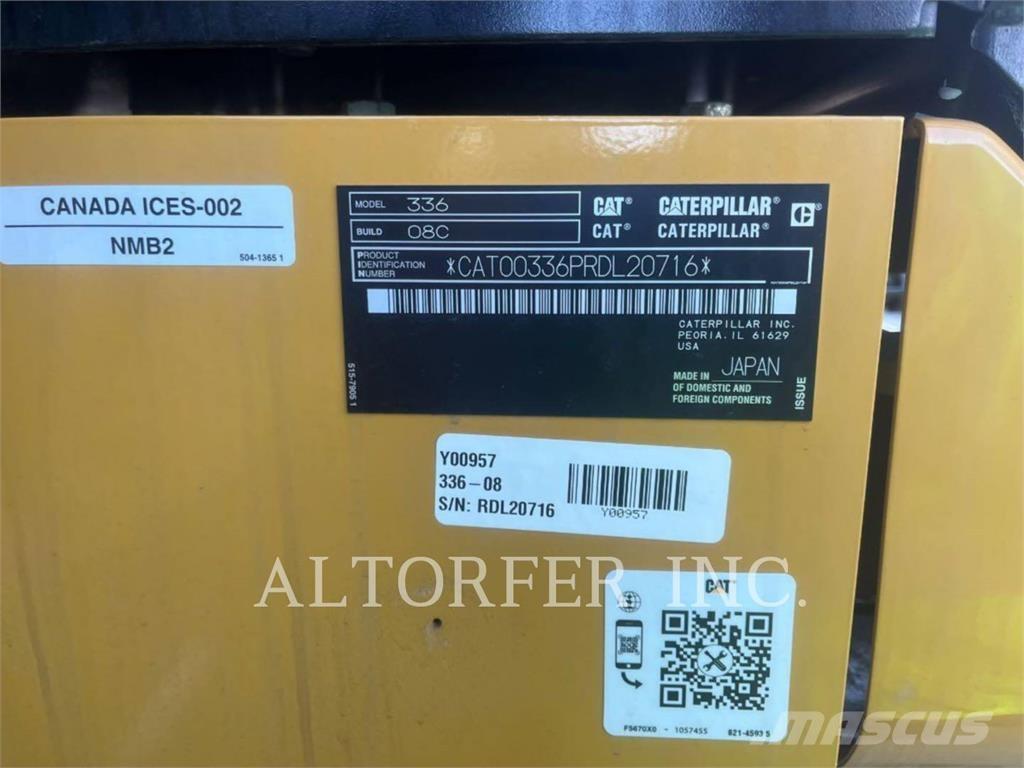 CAT 336-08 حفارات زحافة