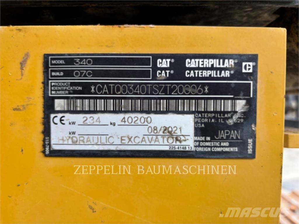 CAT 340-07A حفارات زحافة