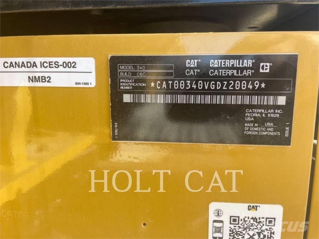 CAT 340 10 TC حفارات زحافة