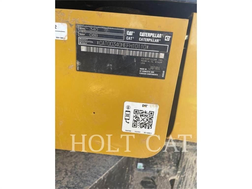 CAT 340 12 TC حفارات زحافة