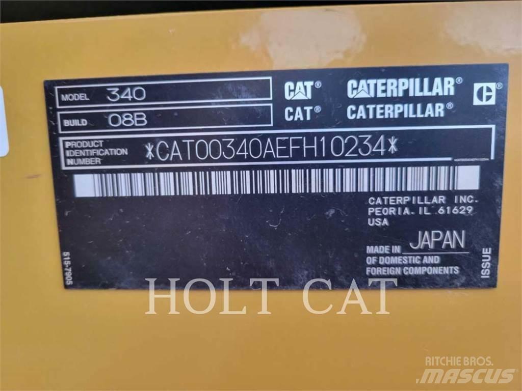 CAT 340 12 TC حفارات زحافة