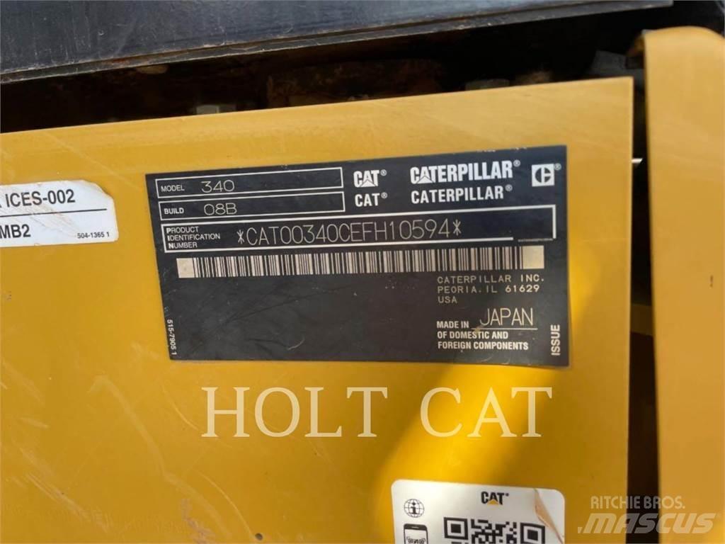 CAT 340 12 TC حفارات زحافة