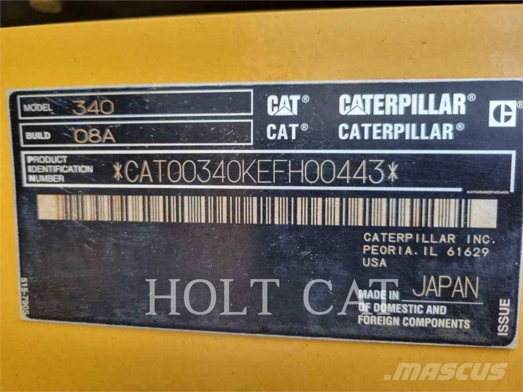 CAT 340 12 TC حفارات زحافة