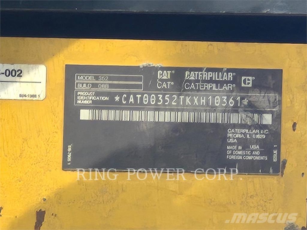 CAT 352-08 حفارات زحافة