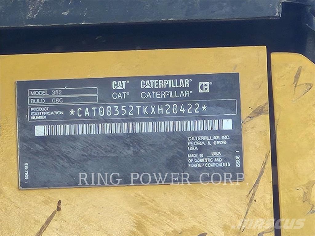 CAT 352-08 حفارات زحافة