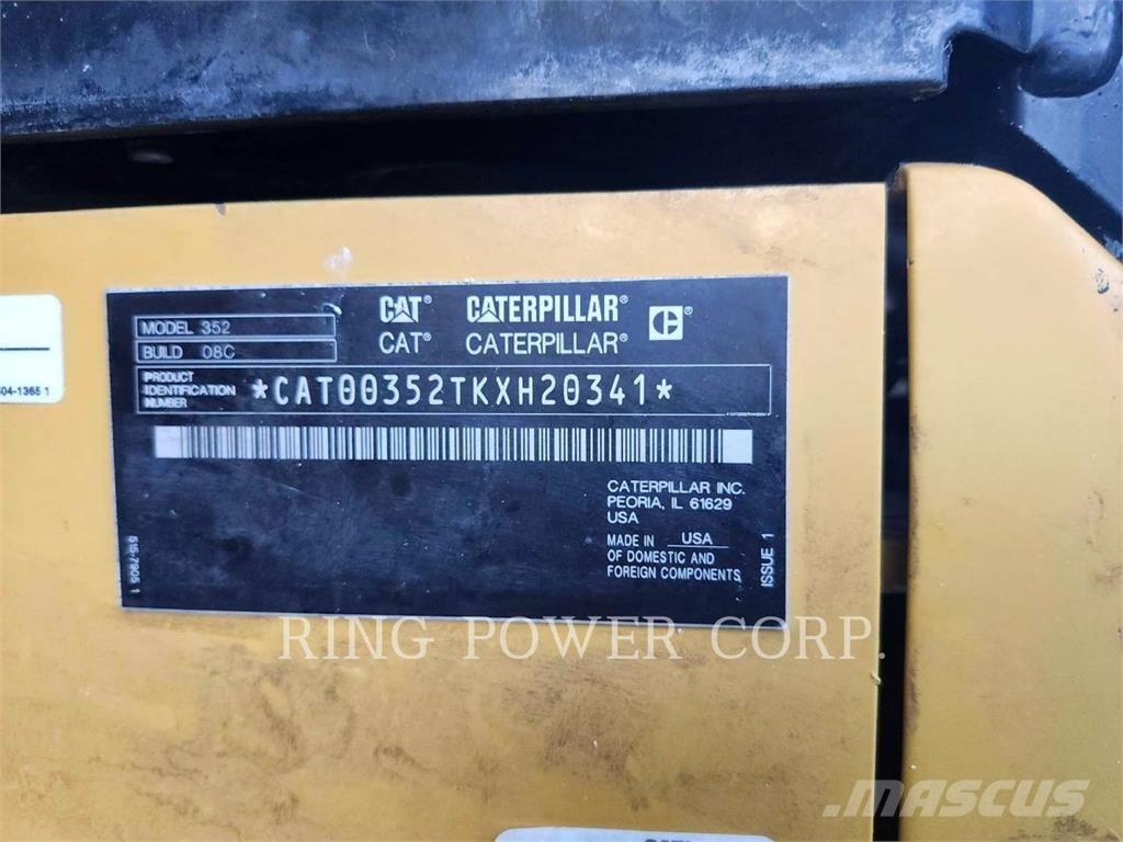 CAT 352EW حفارات زحافة