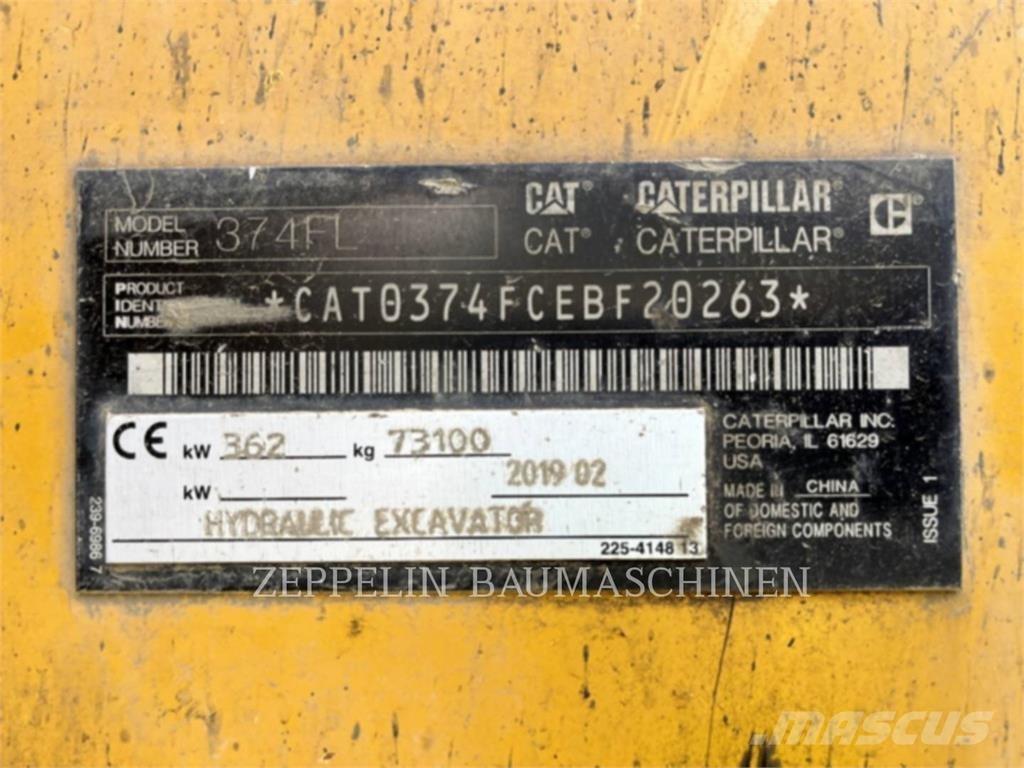 CAT 374FL حفارات زحافة