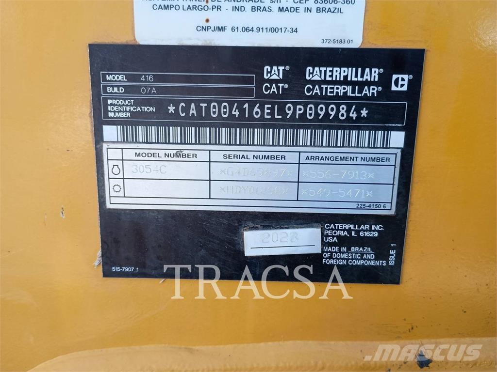 CAT 416 لوادر ذات جرافات عكسية