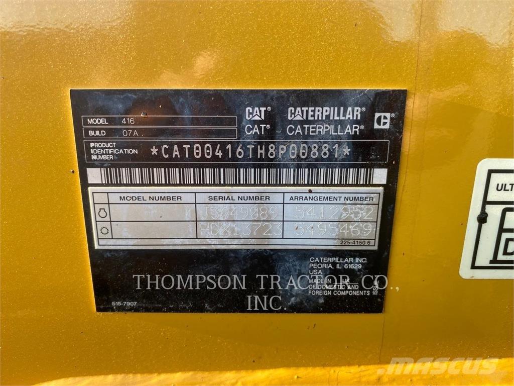 CAT 416 لوادر ذات جرافات عكسية