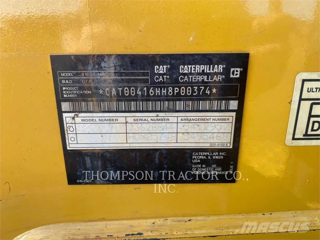 CAT 416 لوادر ذات جرافات عكسية