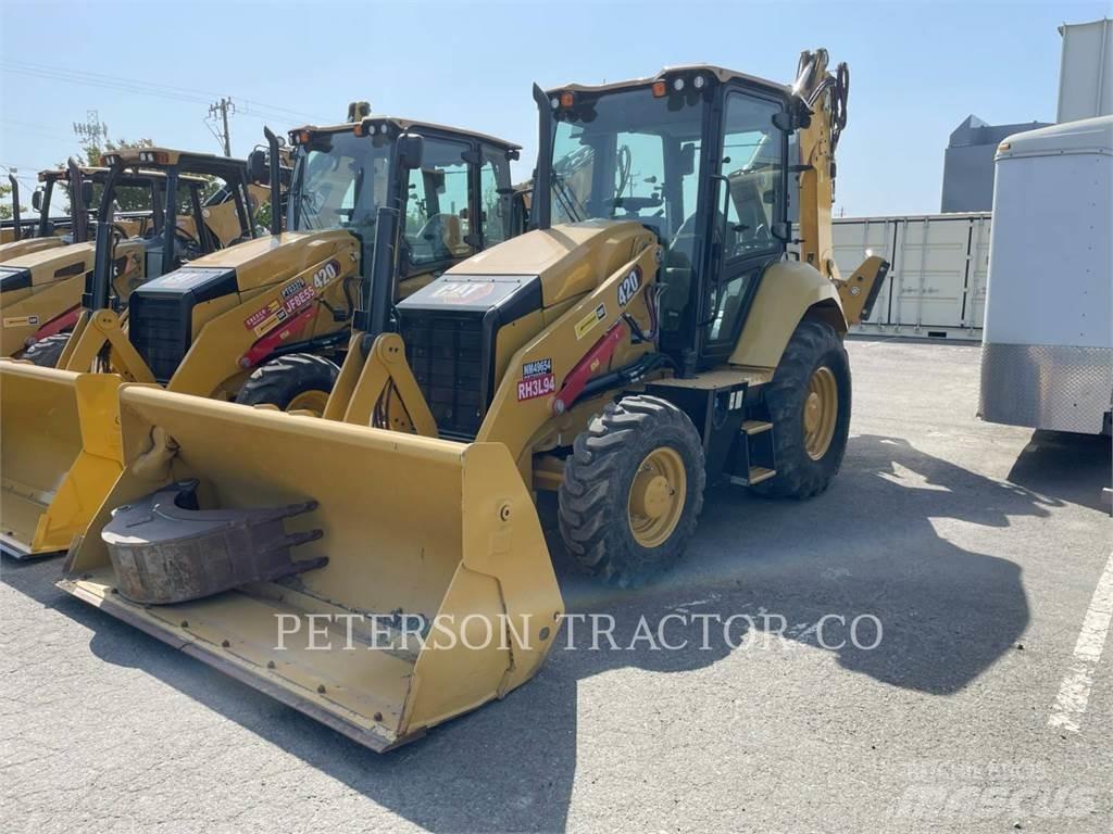 CAT 420 لوادر ذات جرافات عكسية