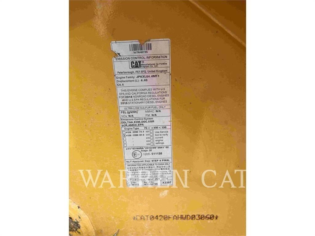 CAT 420F2 AE4T لوادر ذات جرافات عكسية