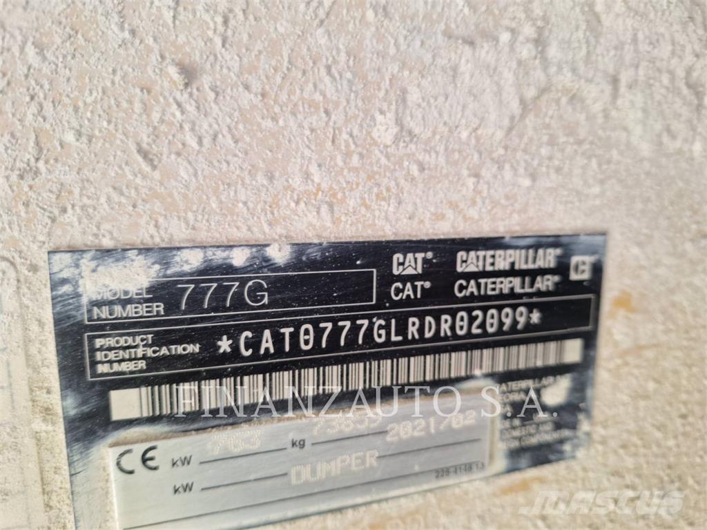 CAT 777G ساحبات مفصلية