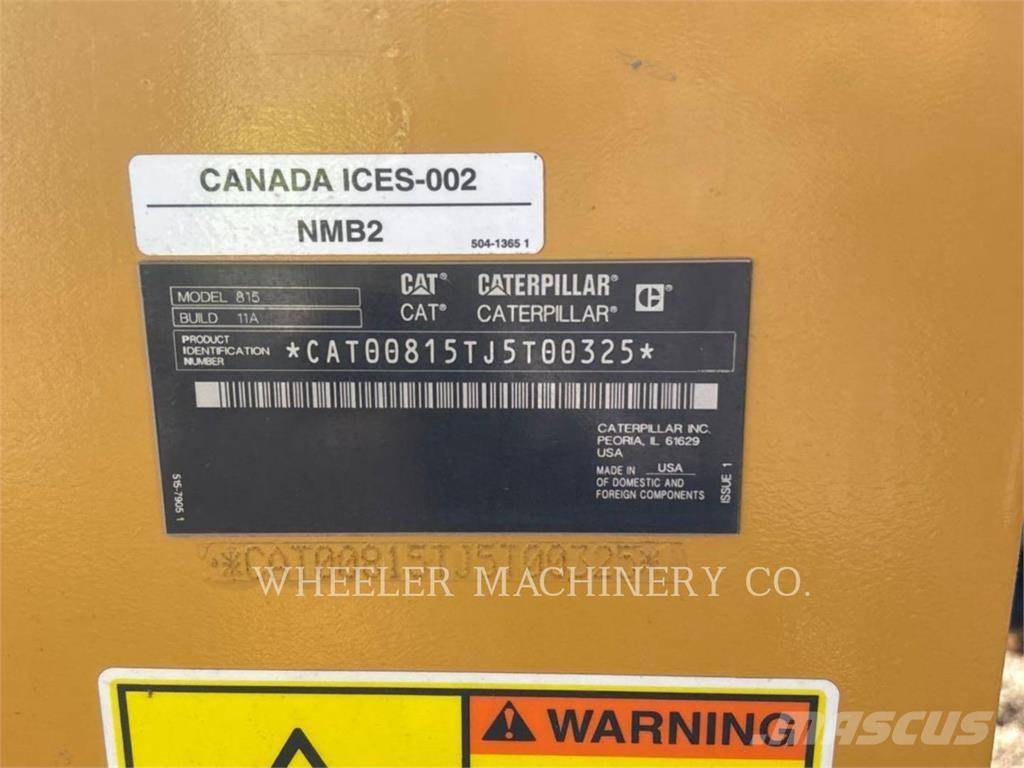 CAT 815 مداحل مزدوجة