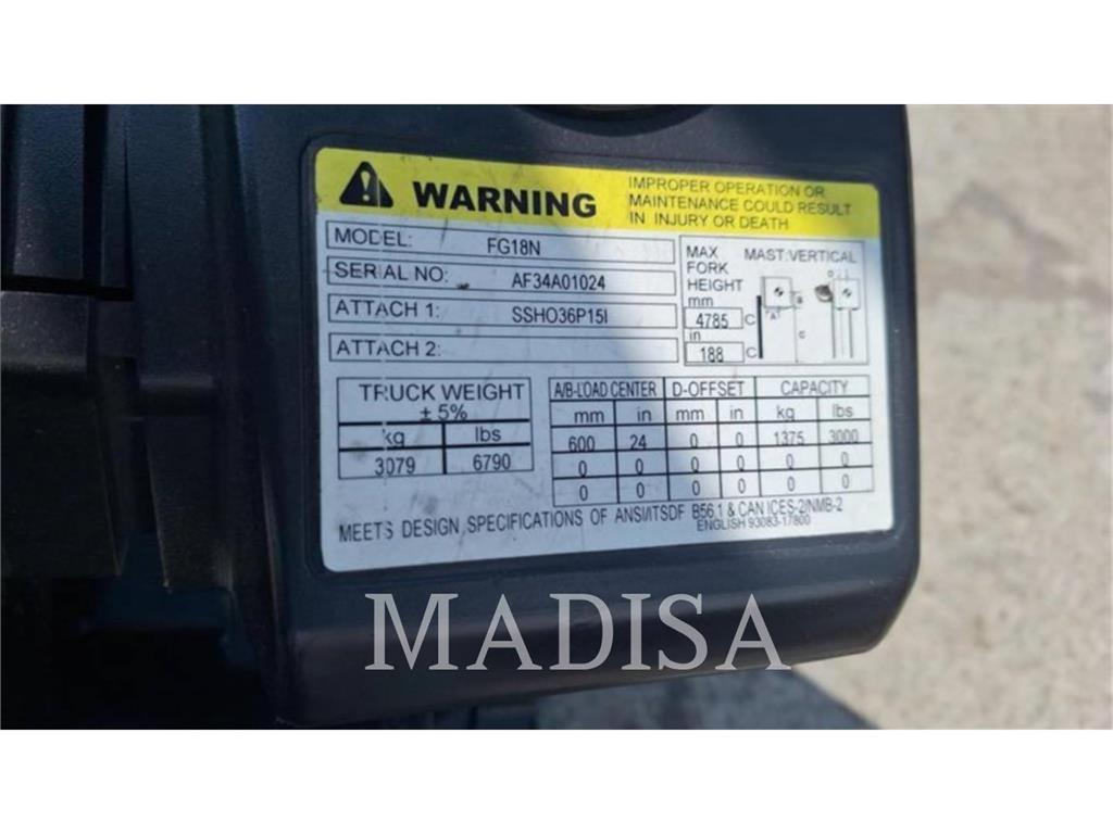 CAT FG18N شاحنات ذات رافعات شوكية - أخرى