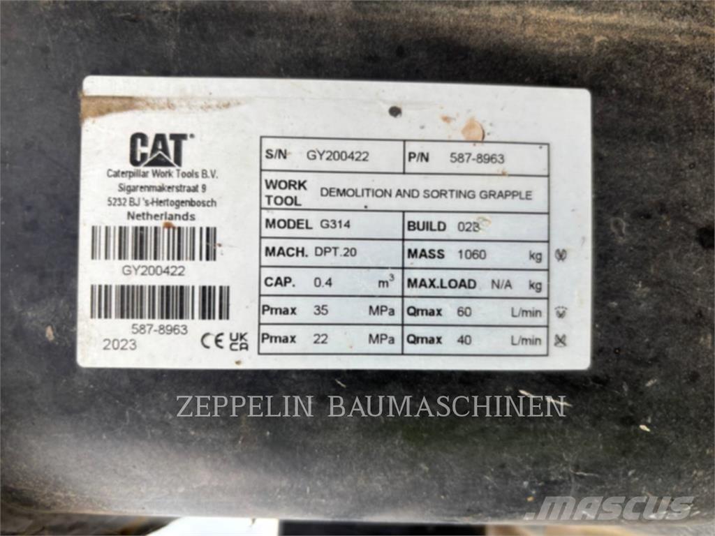 CAT G314-D خطاطيف