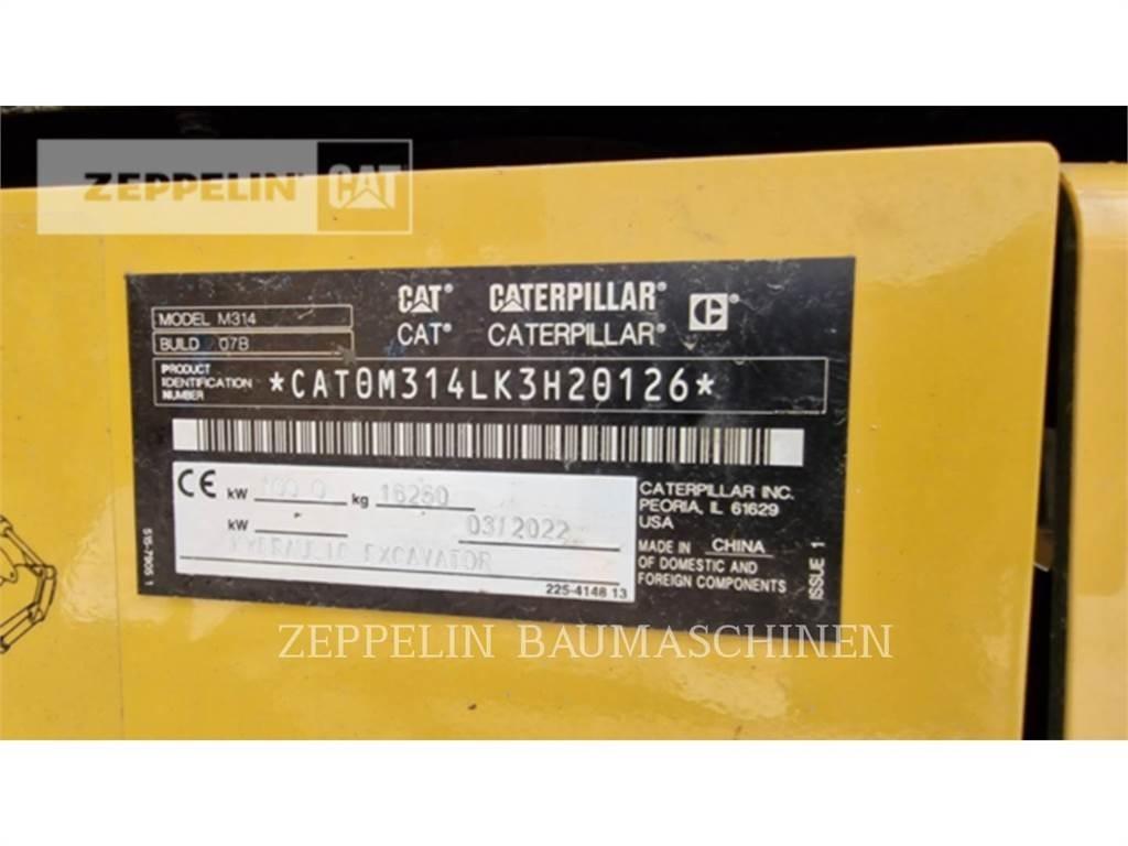 CAT M314-07A حفارات بعجل