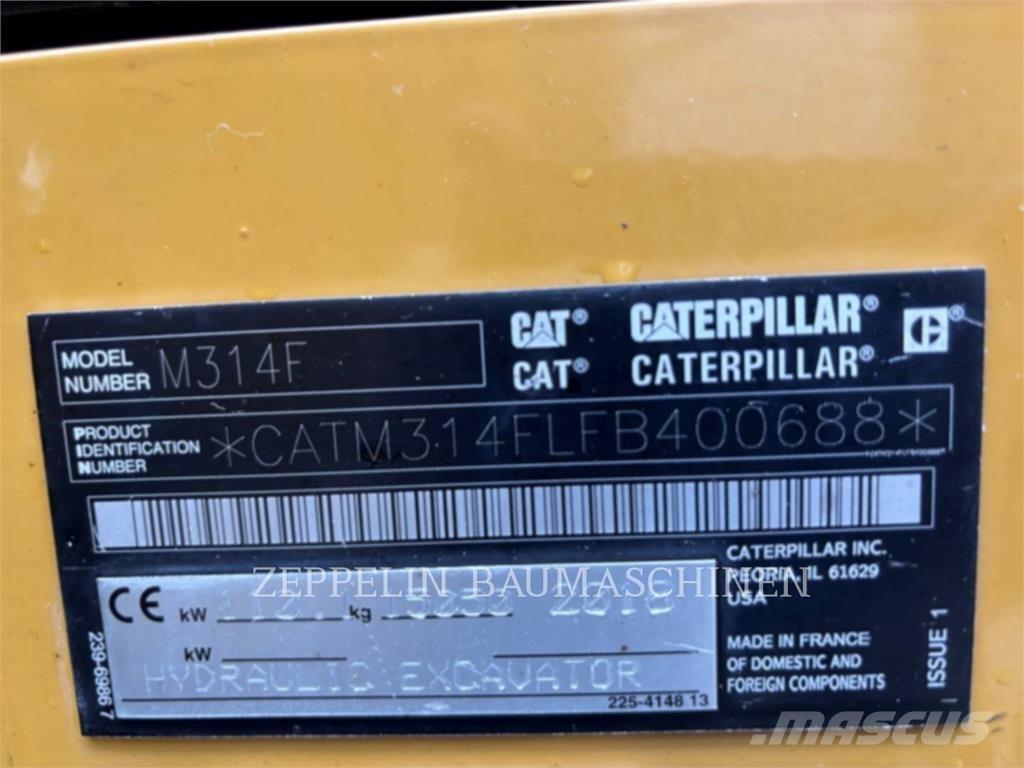 CAT M314F حفارات بعجل
