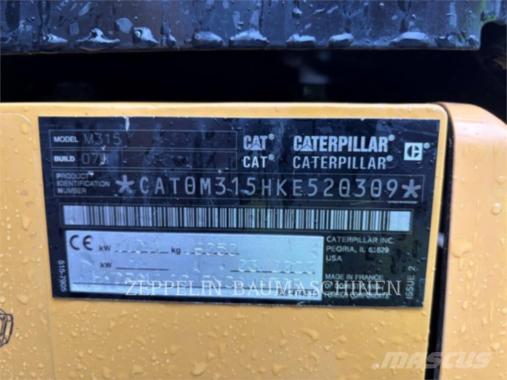 CAT M315-07A حفارات بعجل