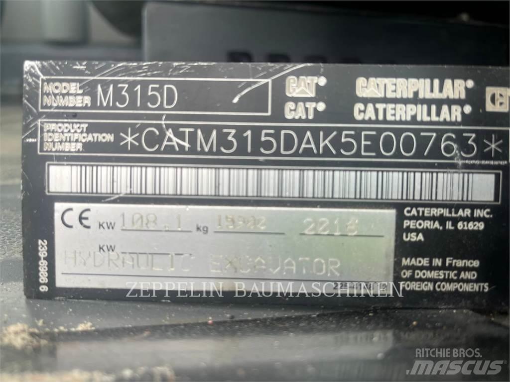 CAT M315D حفارات بعجل