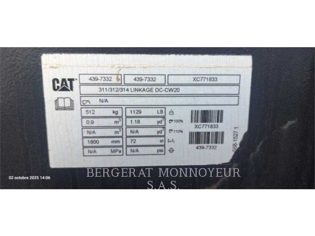CAT M318-07 حفارات بعجل