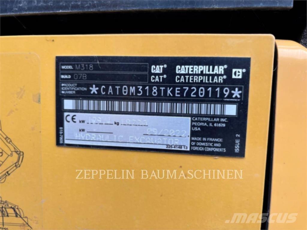 CAT M318-07A حفارات بعجل