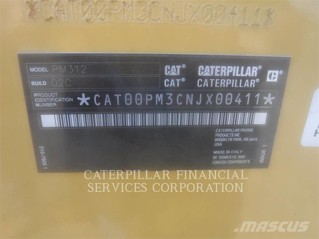 CAT PM312-02 ماكينات الكشط البارد للأسفلت