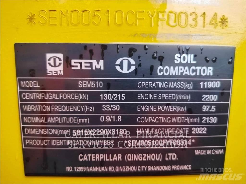 CAT SEM510 مداحل أحادية الأسطوانة