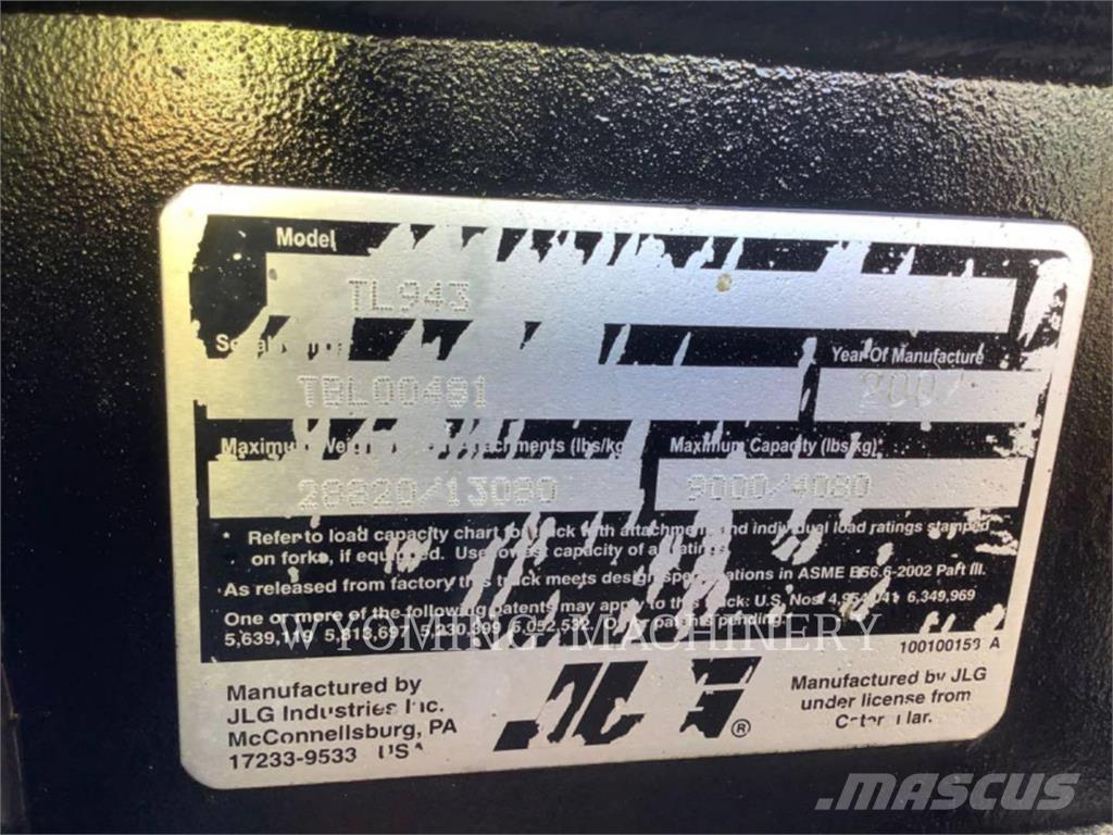 CAT TL943C مناولات متداخلة