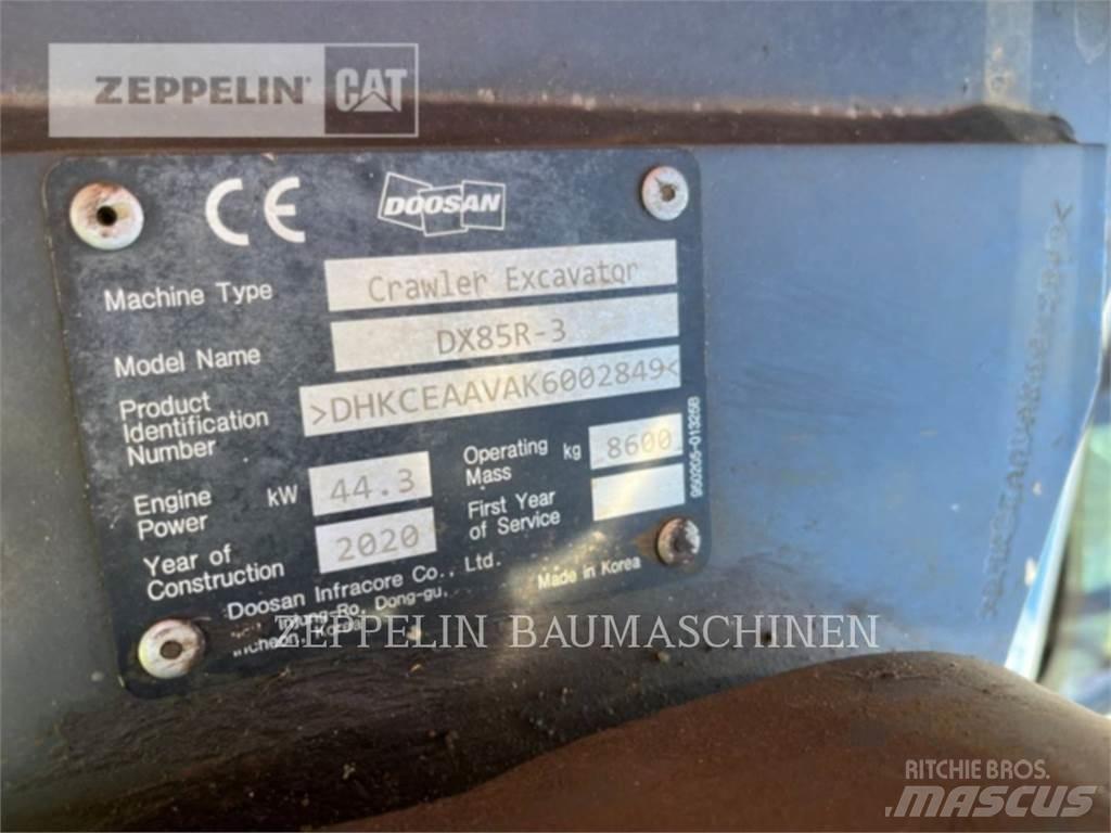 Doosan DX85R-3 حفارات زحافة