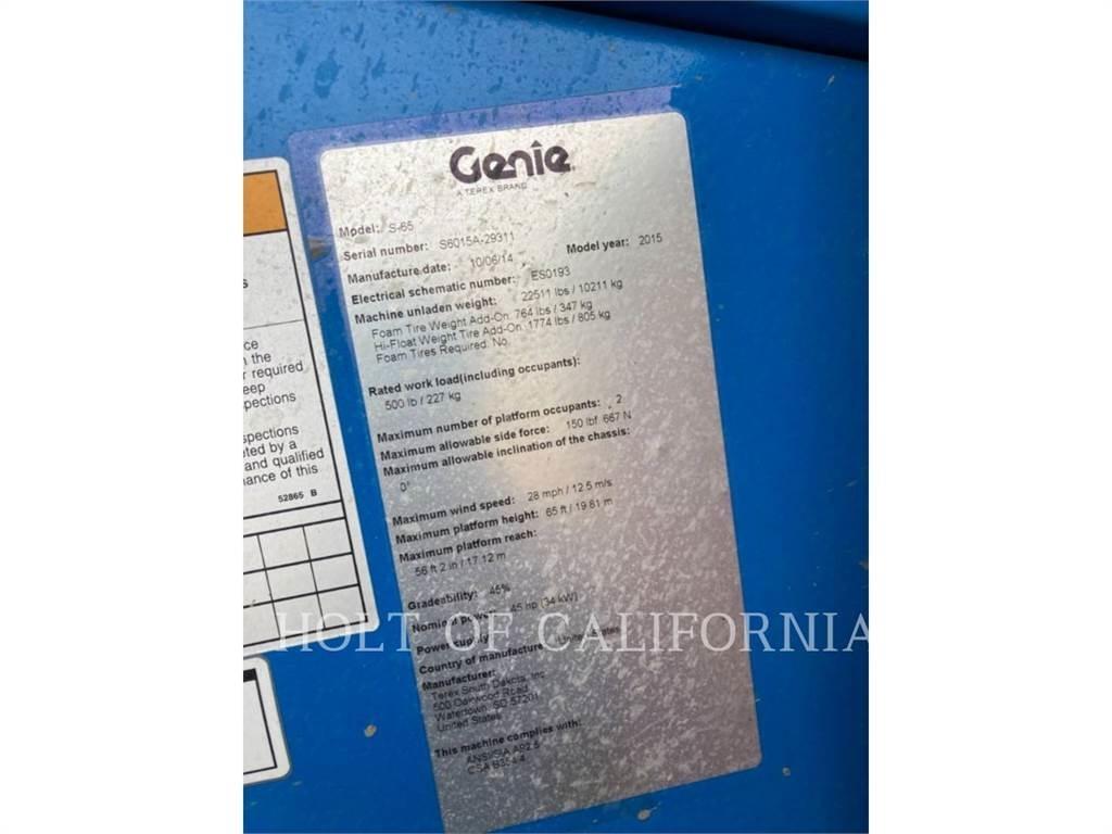 Genie BOOM S65 رافعات سلة مفصلية