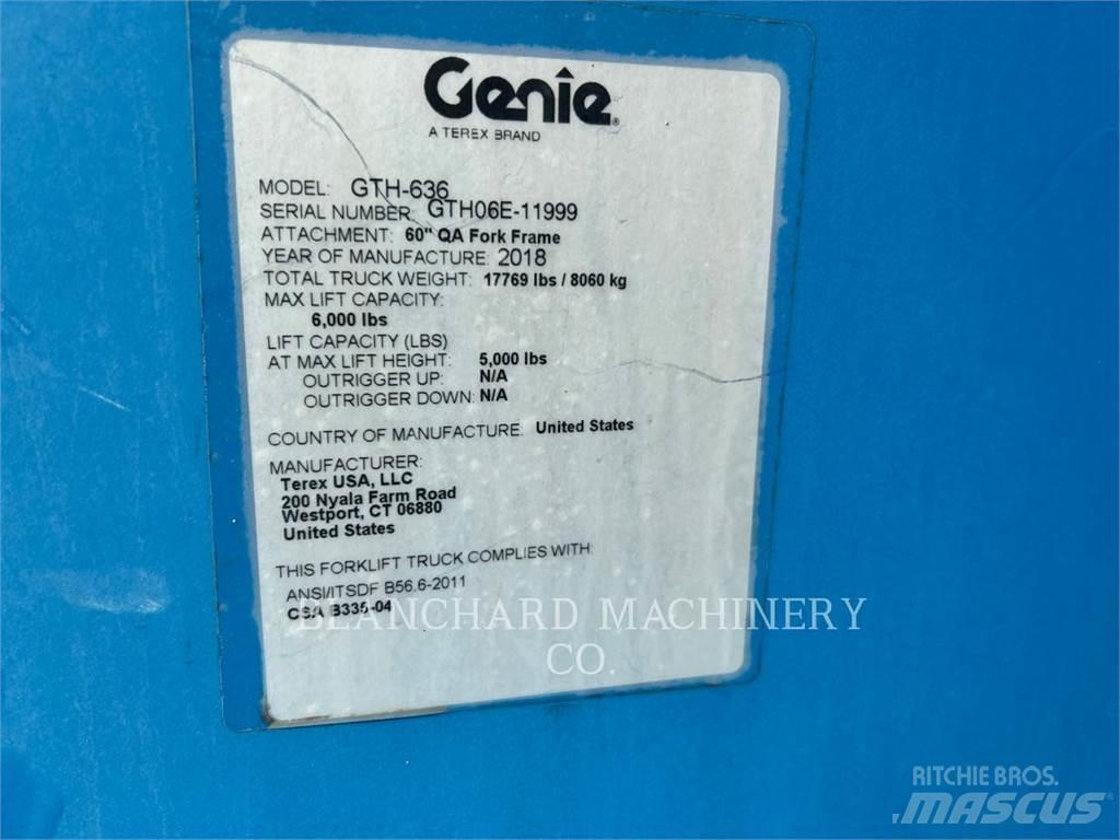 Genie GTH-636 مناولات متداخلة