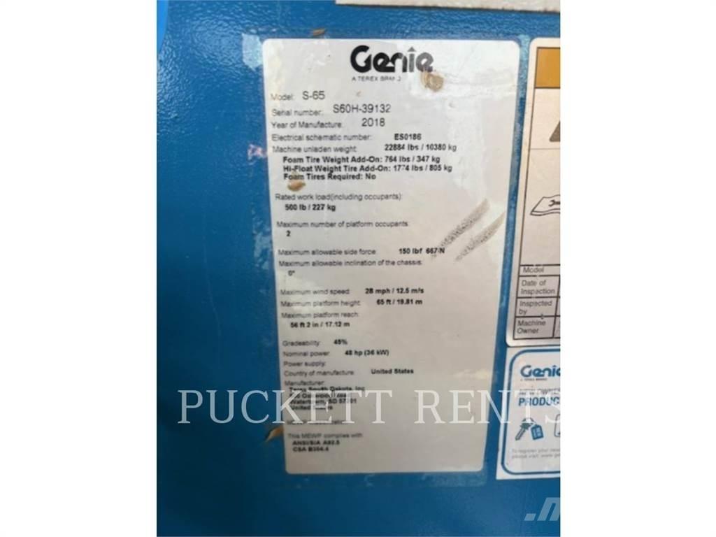 Genie S-65 رافعات سلة مفصلية