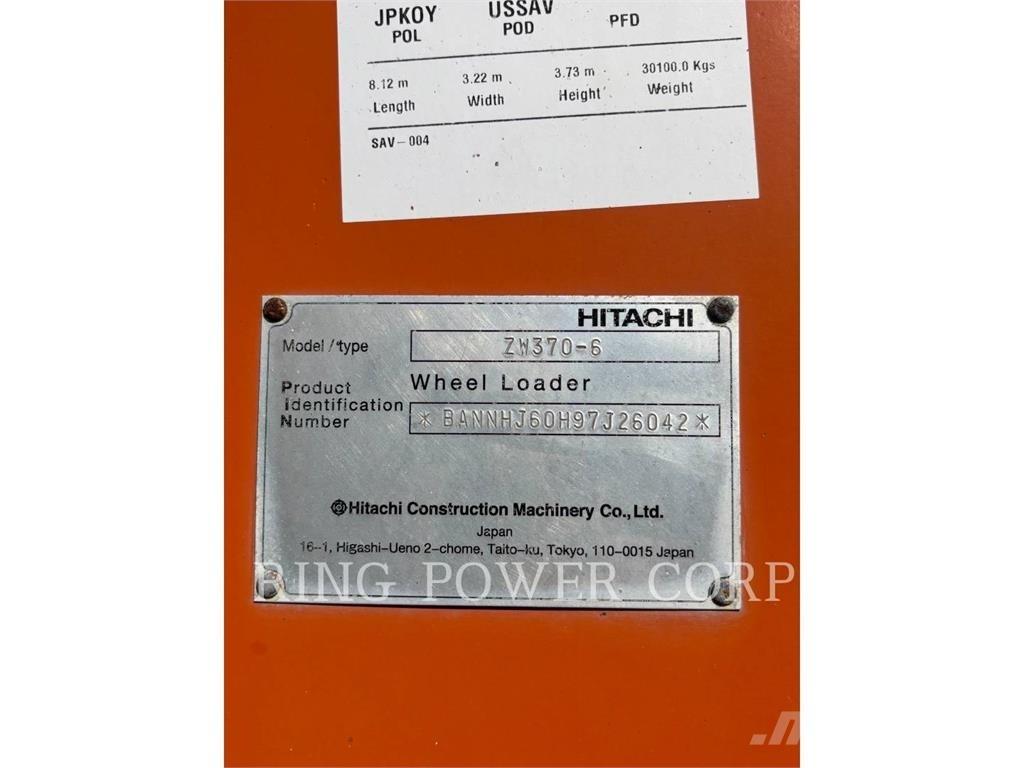 Hitachi ZW3706-6 لوادر بعجل
