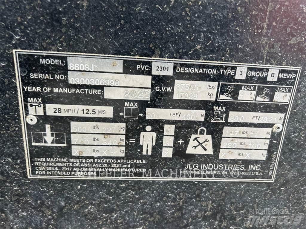 JLG 860SJ SP رافعات سلة مفصلية